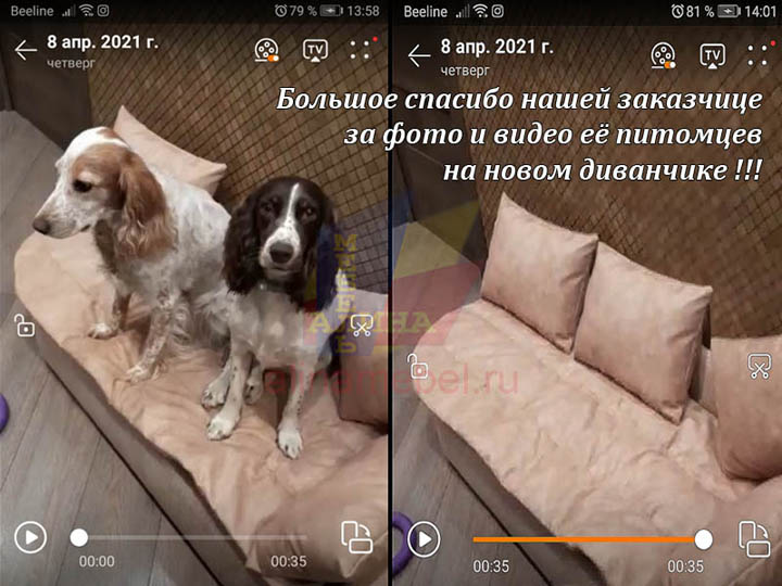 Изготовление дивана для собак